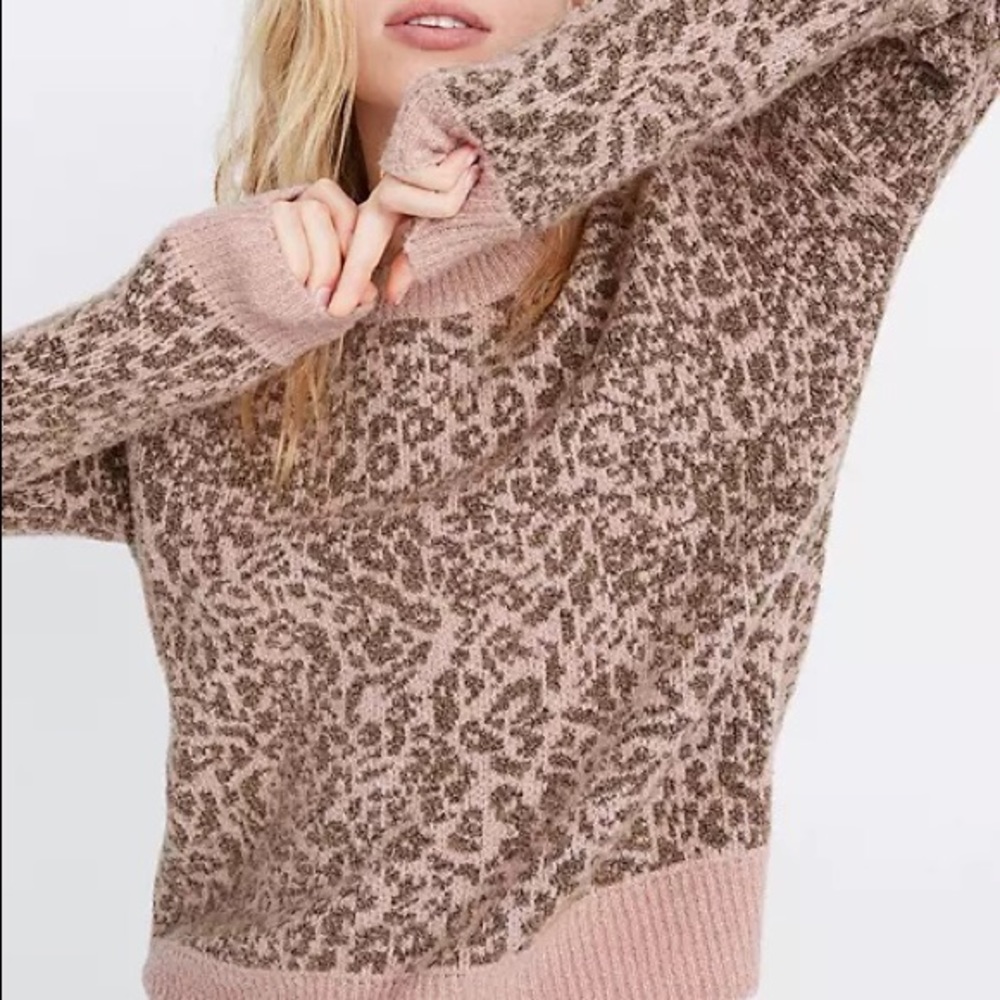MADEWELL LEOPARD PRINT SWEATER